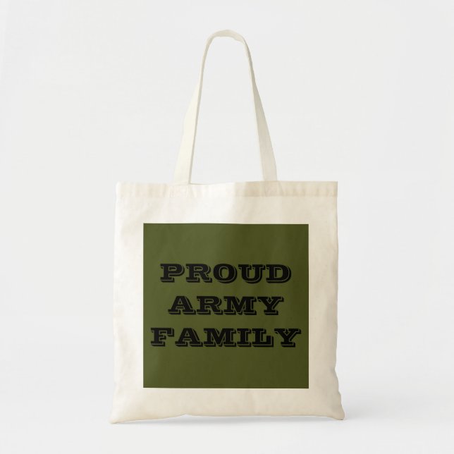 Handbag Proud Army-familj Tygkasse (Framsidan)