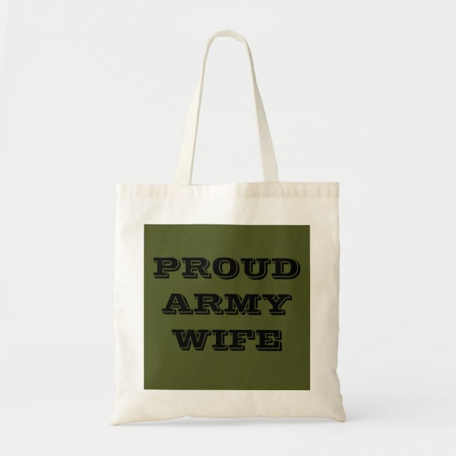 Handbag Proud Army-fru Tygkasse (Framsidan)