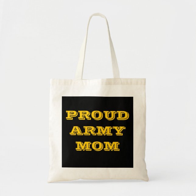 Handbag Proud Army Mamma Tygkasse (Framsidan)