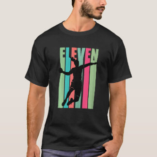 Handball 11:e födelsedag Kvinnospelare Motivati T Shirt