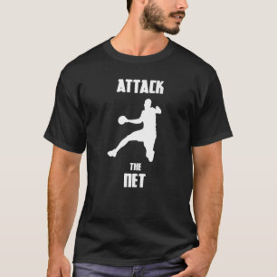 Handball-attack på nätet t shirt