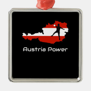 Handball - Austria Power Austria Shirt Julgransprydnad Metall