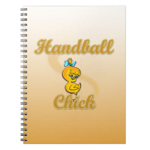 Handball-Chick Anteckningsbok Med Spiral
