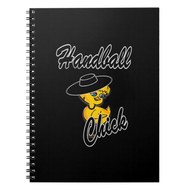 Handball-Chick nr 4 Anteckningsbok Med Spiral (Framsidan)