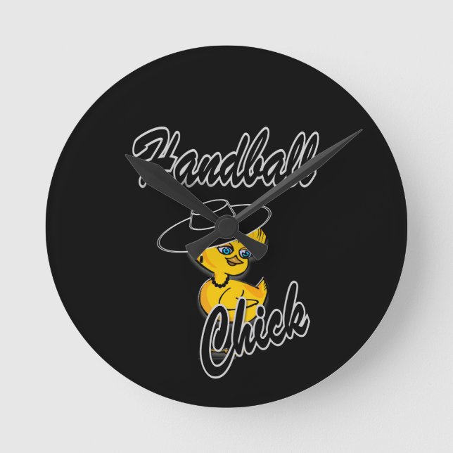 Handball-Chick nr 4 Rund Klocka (Framsida)