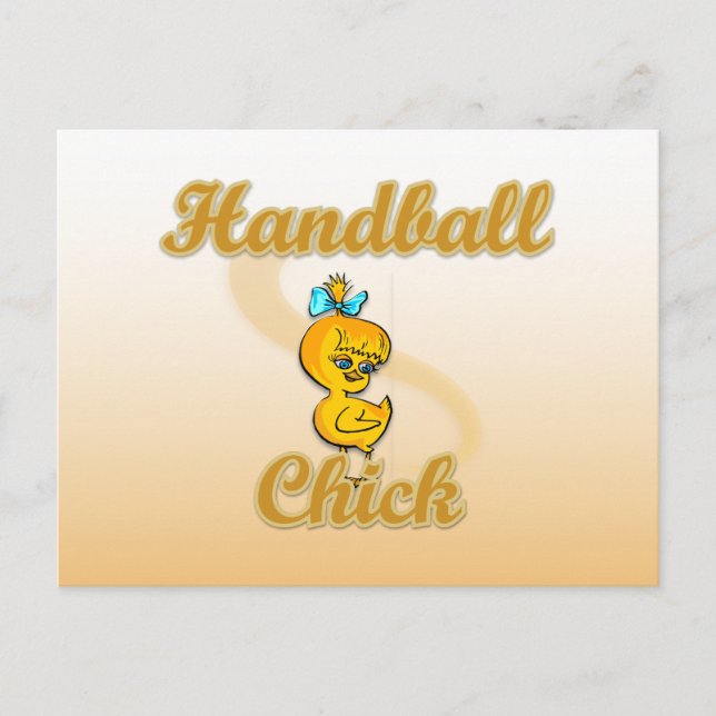 Handball-Chick Vykort (Framsida)