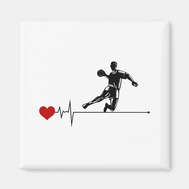 Handball Coach Handballer Funny Say Magnet (Framsidan)