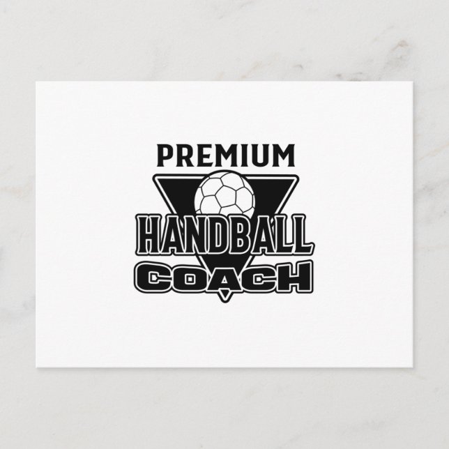 Handball Coach Vykort (Framsida)