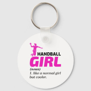 Handball Girl Handballer Funny Say Nyckelring