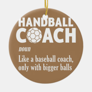 Handball Handball Player Sport Game Julgransprydnad Keramik