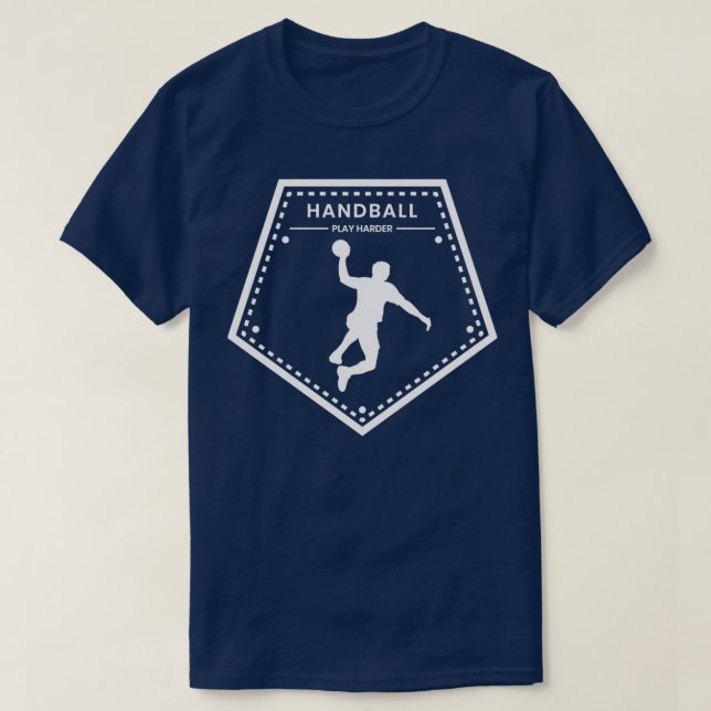 Handball Handballer hoppar av Gift Sport 1 T Shirt (Design framsida)
