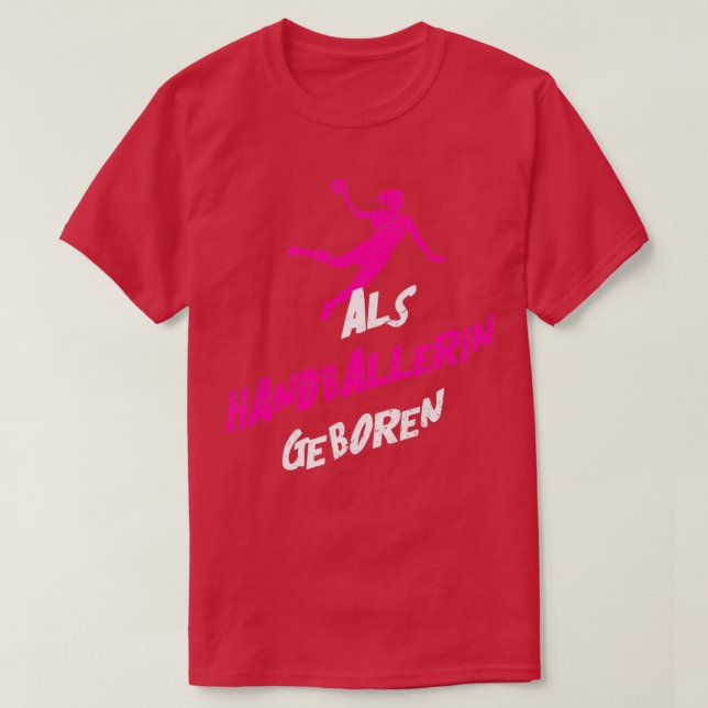 Handball Handballerin Teamsport 5 T Shirt (Design framsida)