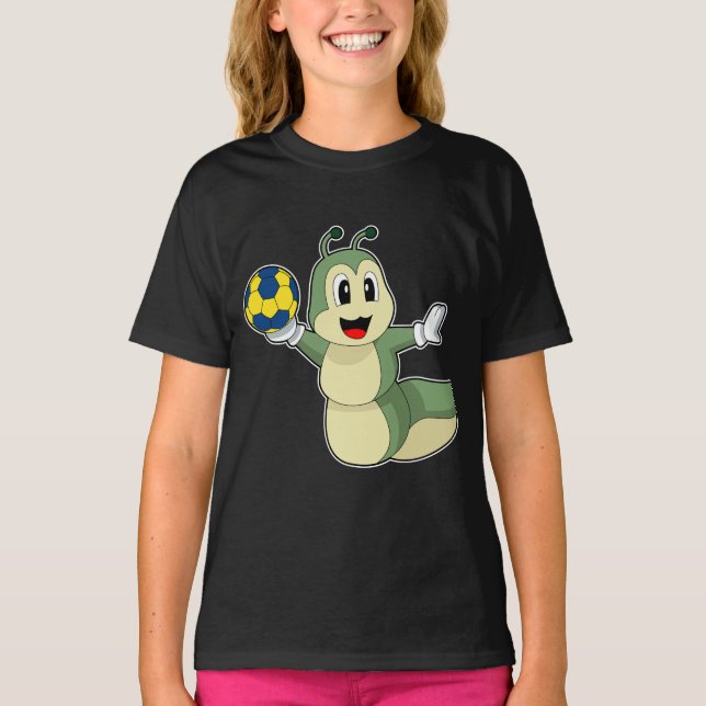 Handball-handboll för cateringspelare t shirt (Framsida)