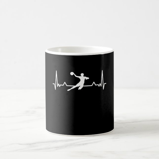 Handball Heartslag Gift Kaffemugg (Center)