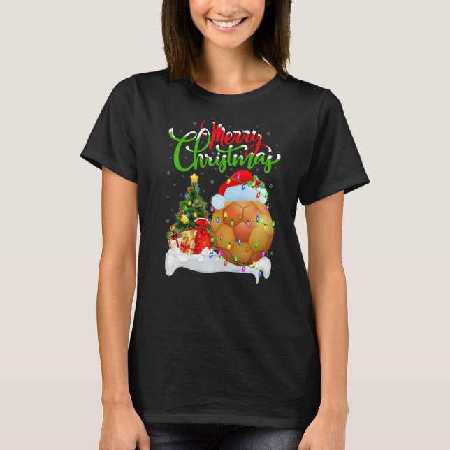 Handball Julafton Dekorations Santa Handball Chris T Shirt (Framsida)