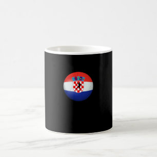 Handball - Kroatien Flagga Tournament Shirt Kaffemugg