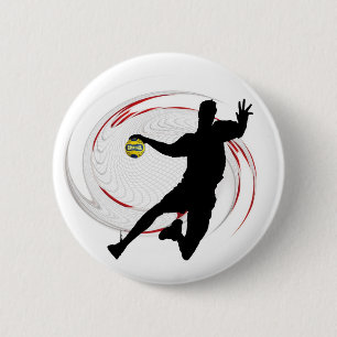 Handball, modern, sofistikerad design för spelare knapp