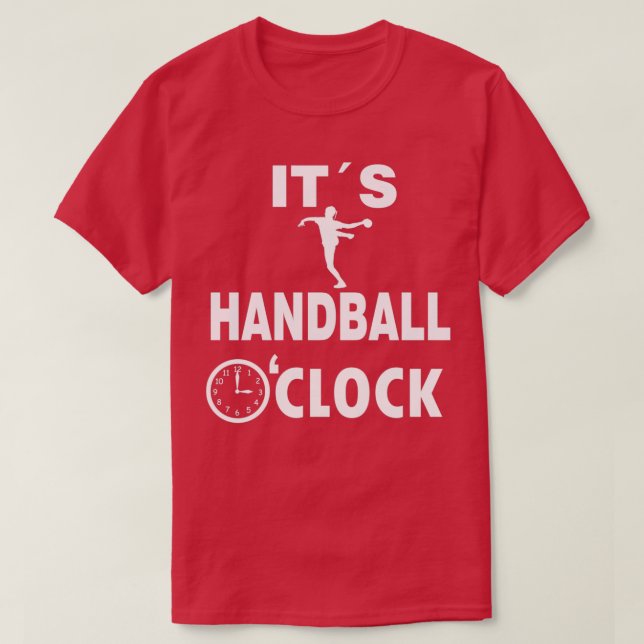 Handball oclock Jump Shot Handball Player Resin T Shirt (Design framsida)