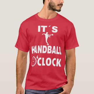 Handball oclock Jump Shot Handball Player Resin T Shirt