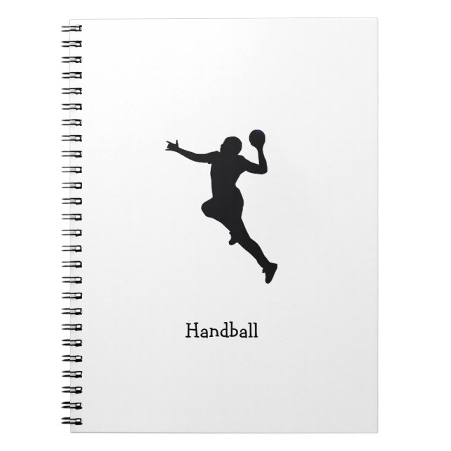 Handball Player Anteckningsbok (Framsidan)