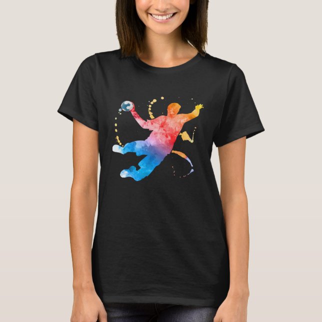 Handball Player Graphic Handball T Shirt (Framsida)