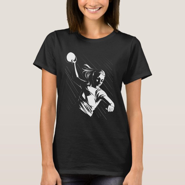 Handball Player Handball Ball Outfit Handball Live T Shirt (Framsida)