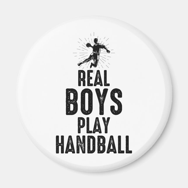 Handball Player Sport Team Handballer Funny Say Magnet (Framsidan)