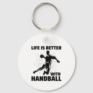 Handball Player Sport Team Handballer Funny Say Nyckelring
