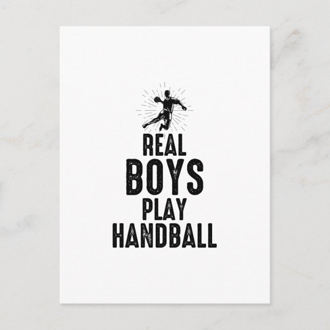 Handball Player Sport Team Handballer Funny Say Vykort (Framsida)