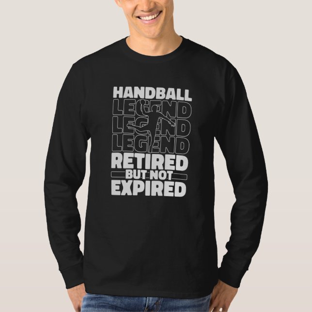 Handball Retiree  Sport Handball T Shirt (Framsida)