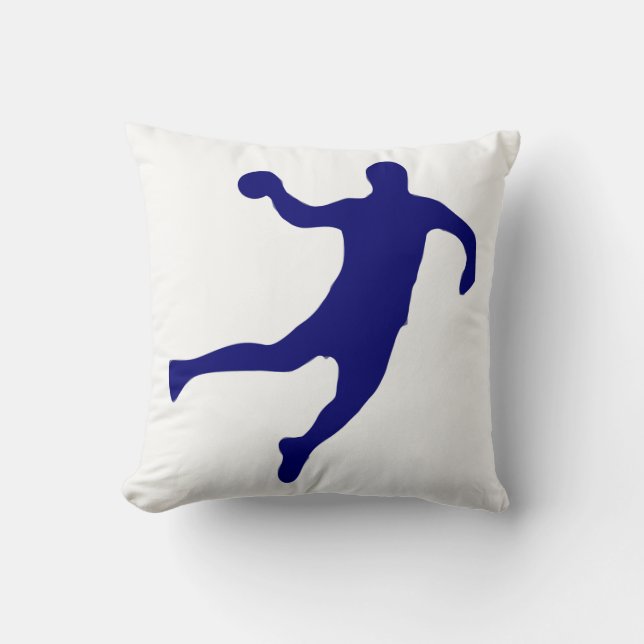 Handball Silhouette Kudde (Framsida)
