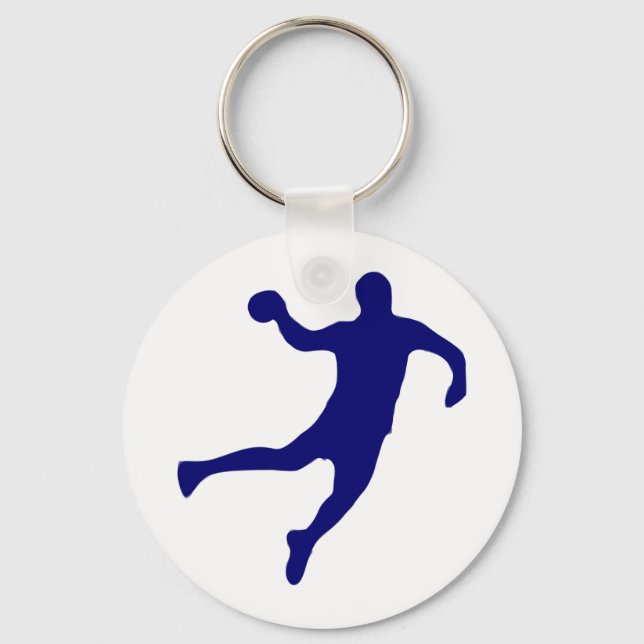 Handball Silhouette Nyckelring (Framsida)
