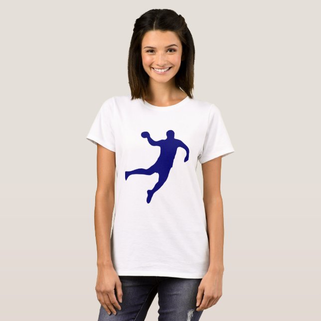 Handball Silhouette T-shirt (Hel framsida)