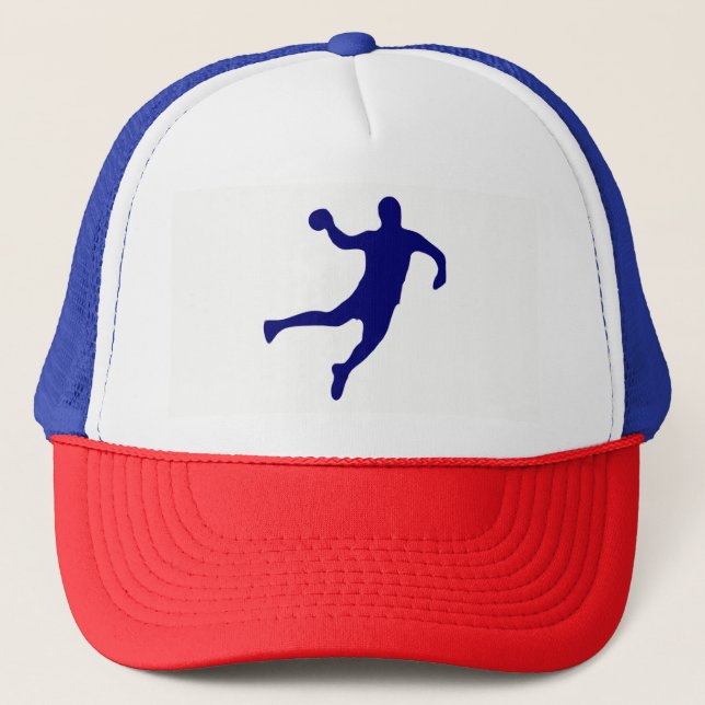 Handball Silhouette Truckerkeps (Framsida)