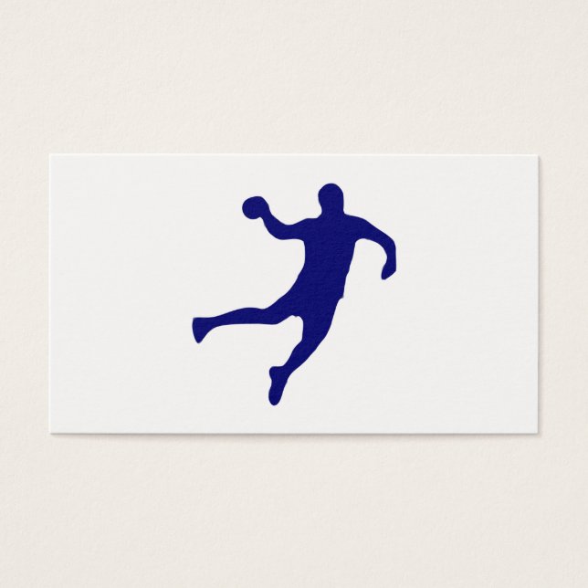 Handball Silhouette Visitkort (Framsidan)