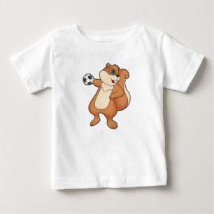 Handball-spelare för ekorbollspelare t shirt