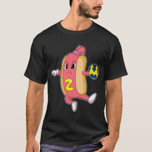 Handball-spelare för Hotdog Handball T Shirt