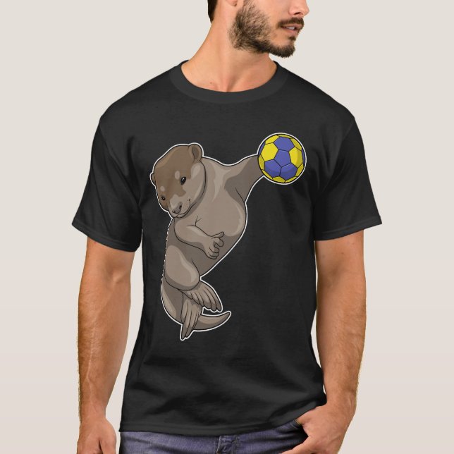 Handball-spelare T Shirt (Framsida)