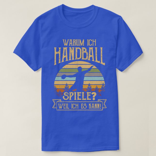 Handball Spieler Handball Team Spruch Geschenk 2 T Shirt (Design framsida)