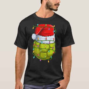 Handball Sports Julafton Ljus Santa Handball Chris T Shirt