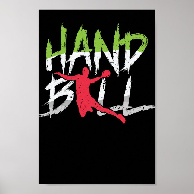 Handball Sprungwurf Poster (Framsidan)