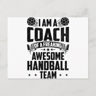 Handball Trainer   Team Players Gift Idea Vykort