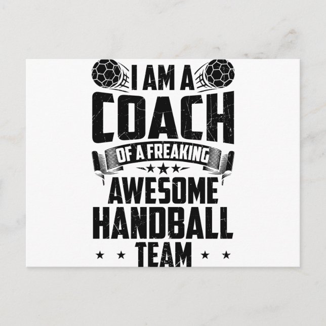 Handball Trainer | Team Players Gift Idea Vykort (Framsida)