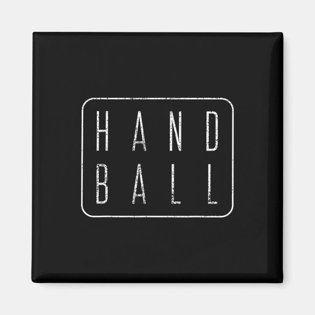Handball Vintage Gift Player Tee Magnet (Framsidan)