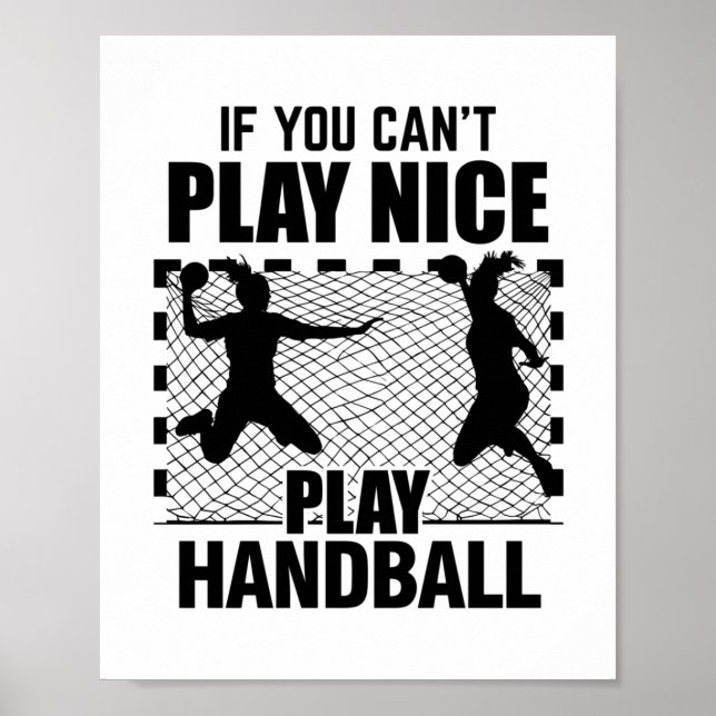 Handballer | Handball Player Trainer-gåvor Poster (Framsidan)