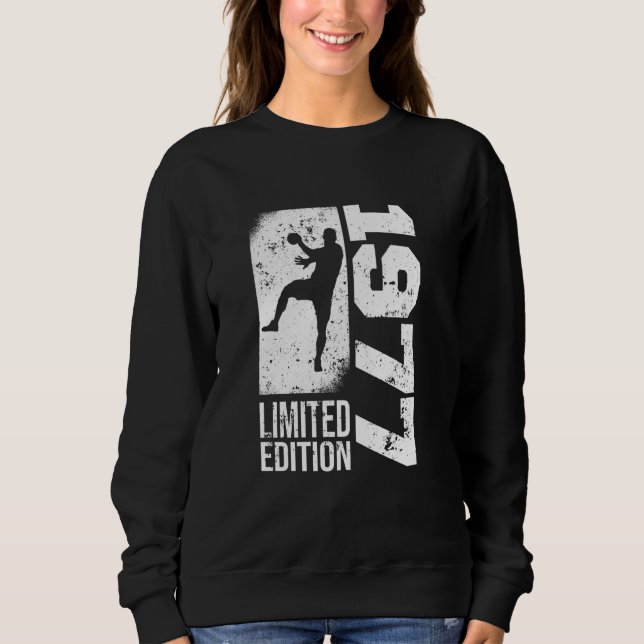 Handballers Handball-spel 1977 Birthday Handball T Shirt (Framsida)