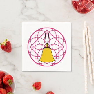Handbell Cocktail Napkin - Bell Mandala Pappersservett
