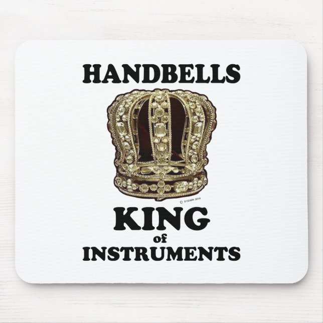 Handbell Kung för instrument Musmatta (Framsidan)