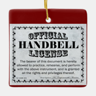 Handbell-licens Julgransprydnad Keramik