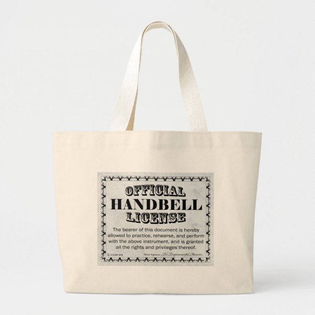 Handbell-licens Jumbo Tygkasse (Framsidan)